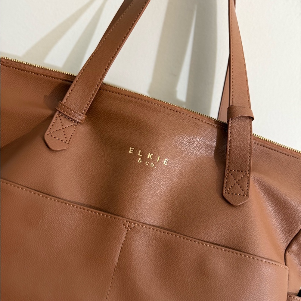 Elkie & Co aberdeen diaper bag tote backpack tan - Picture 15 of 16